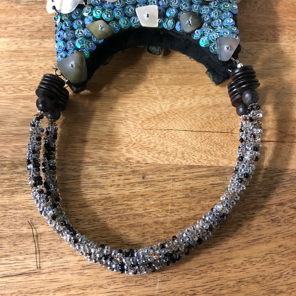 Festive Tiny Bag Abalone Shells Iridescent Beads … - image 8